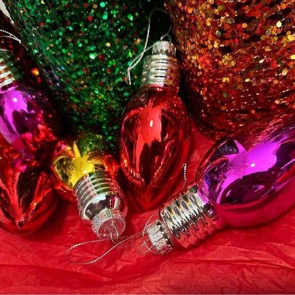 Large Glass bulb ornament’s - Picture 2 of 10